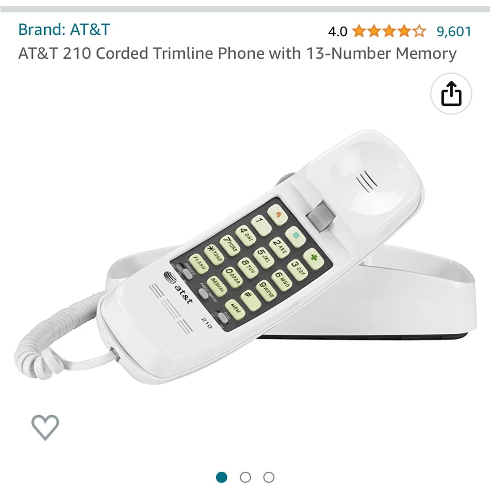 3/$30 AT&T landline phone wall or desk